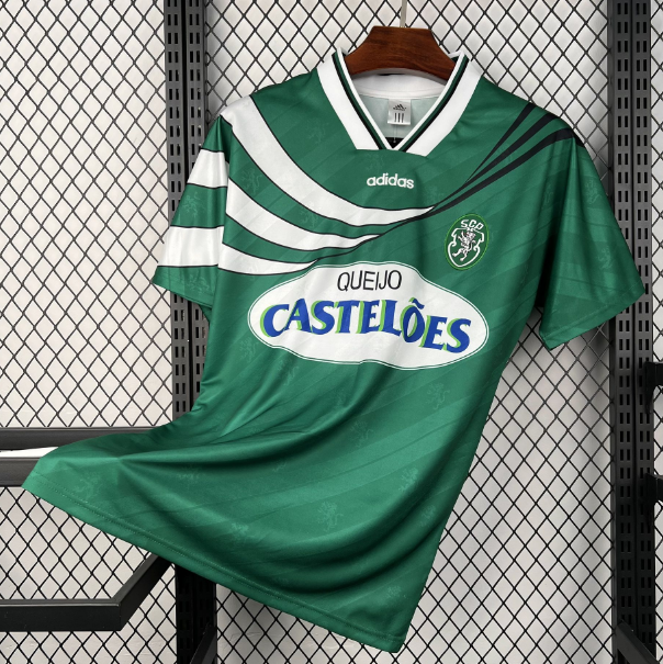 1994-95 Sporting Lisbon Retro Away Soccer Jersey shirt